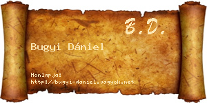 Bugyi Dániel névjegykártya